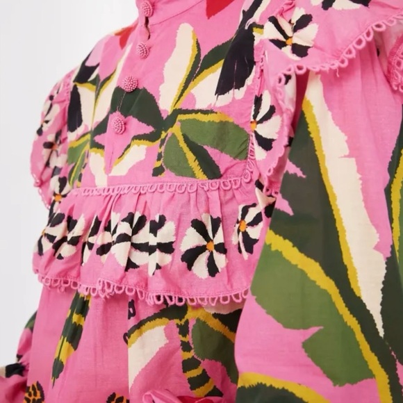 FARM Rio Leopard Forest Blouse - Picture 6 of 7